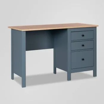 Стол письменный Сага, 120х56, темно-бирюзовый/ясень