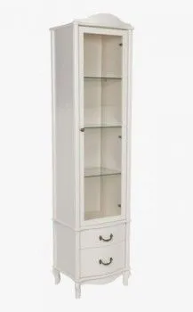 Шкаф-витрина Джульетта (молочный дуб)