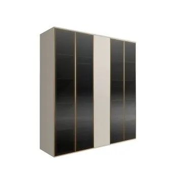 Шкаф 5-ти дв. Bogemia Air (Шелк/Золото) БМШ2/5(4)