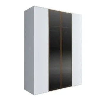 Шкаф 4-х дв. Bogemia Air (Белый/Золото) БМШ2/4(2)