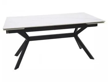 Стол обеденный Signal IMPERIA 160 (белый/черный)