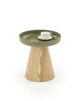 Стол журнальный Halmar GINA (зеленый/натуральный)