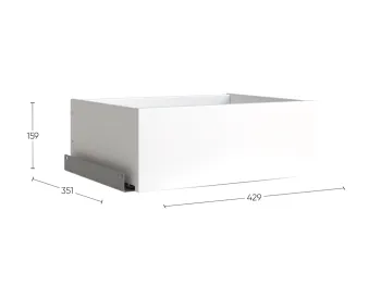 Ящик выдвижной к шкафу МАКС, 43х36х16 см, серый