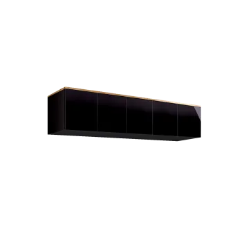 Антресоль для 5-х дверного шкафа Римини (Черный/золото) РМАН-1(5)