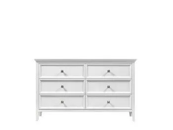 Комод большой 6 ящиков Manhattan (Белый)