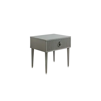 м. Марьина Роща - Тумба прикроватная (левая/правая) Римини СОЛО (серый серебро) РМТП-1 (s)