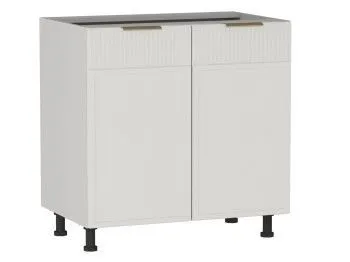 Стол 2-х дверный С-80, Берта (800*528*820) Экокожа Белый, 25309