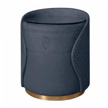 Пуф-тумба Антрацит (новабук) золото Sweet dreams PS-101