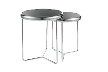 Комплект Signal SCARLET II (2 стола журнальных) черный/хром