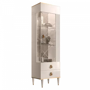 Витрина 1-ств. (правая) Римини СОЛО (слоновая кость золото) РМВ1-1С (s) - Выставка м. Марьина роща