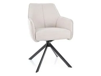 Стул кухонный Signal NOTTI Brego 22 поворотный (светло-бежевый/черный)
