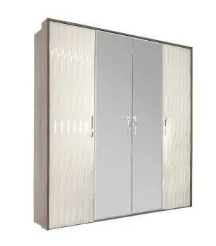 Шкаф Гравита 4-дверный белый глянец