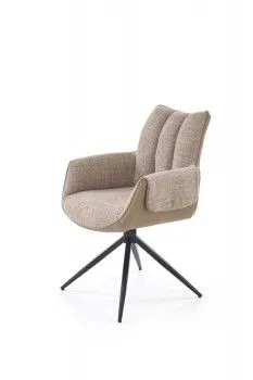 Стул кухонный Halmar K579 поворотный (коричневый/черный)