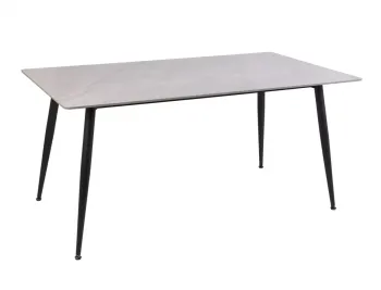 Стол обеденный Signal RION 130 (серый лак/черный)