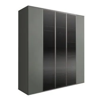 Шкаф 5-ти дв. Bogemia Air (Серый/Серебро) БМШ2/5(3)