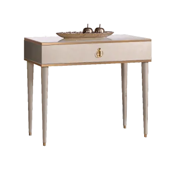 Стол туалетный узкий Римини (Латте/Золото) РМСТ-1[9]
