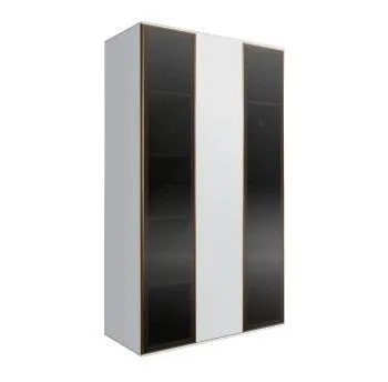 Шкаф 3-х дверный Bogemia Air (Белый/Золото) БМШ2/3(2)