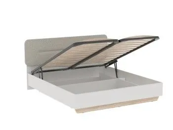 Кровать 1800 с темной мягкой вставкой NEW и подъемным механизмом, Аврора Дуб Мария/Кашемир