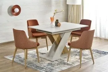 Стол обеденный Halmar XARELTO 130 (кашемир/дуб кремона)