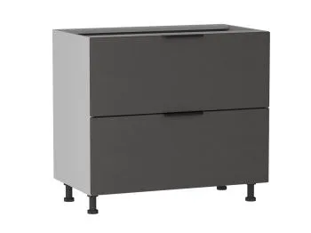 Стол с ящиками СЯ-2-90, Ватель (900*523*820) Экокожа Серый, 23324