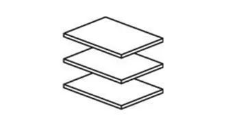 Полки для шкафа Патрисия 2-ств крем корень глянец