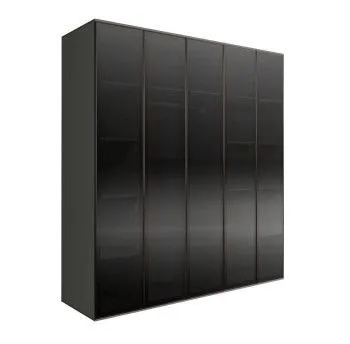 Шкаф 5-ти дв. Bogemia Air (Серый/Черный) БМШ2/5(5)