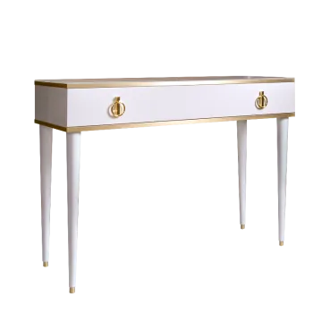 Стол туалетный Римини (Белый/Золото) РМСТ-1