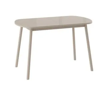 Стол Элайдж120 раздвижной, со стеклом (Капучино/Капучино) 120(152)х70