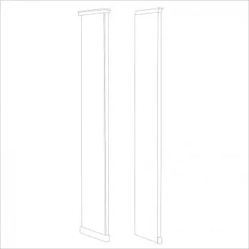 Мишель стоевая к шкафу правая белый матовый