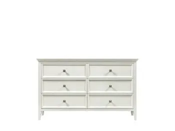 Комод большой 6 ящиков Manhattan (Молочный)