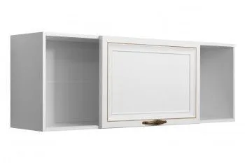 м. Марьина Роща - Полка навесная книжная Натали белый глянец