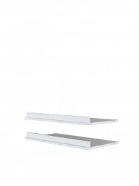 Комплект полок для обуви МОБИ (MOBI) POLB/75 (2 шт.) к шкафу REG/75, белый