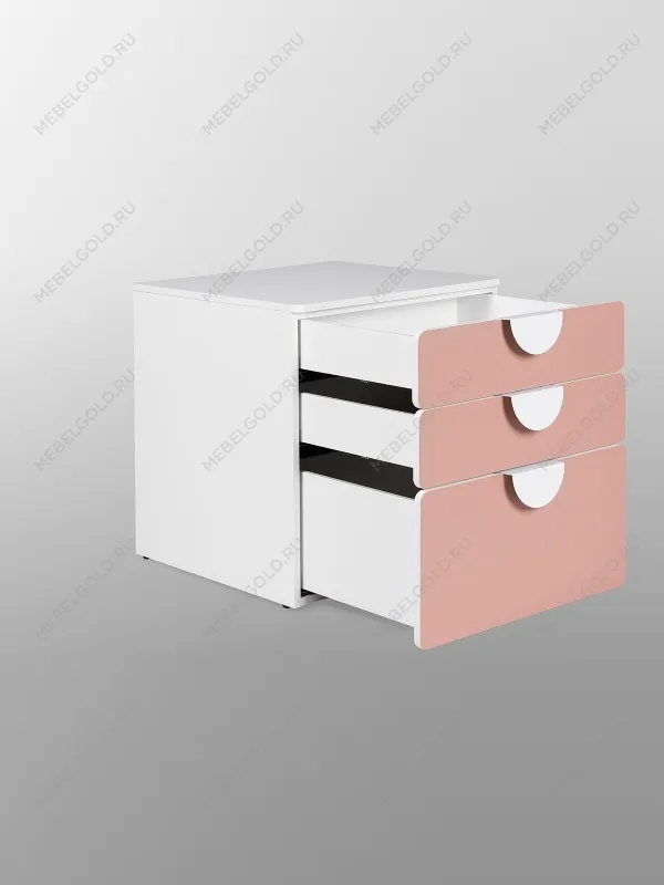 Комод Пикси, 3 ящика 60x57x60, мечтательный пион | изображение 14