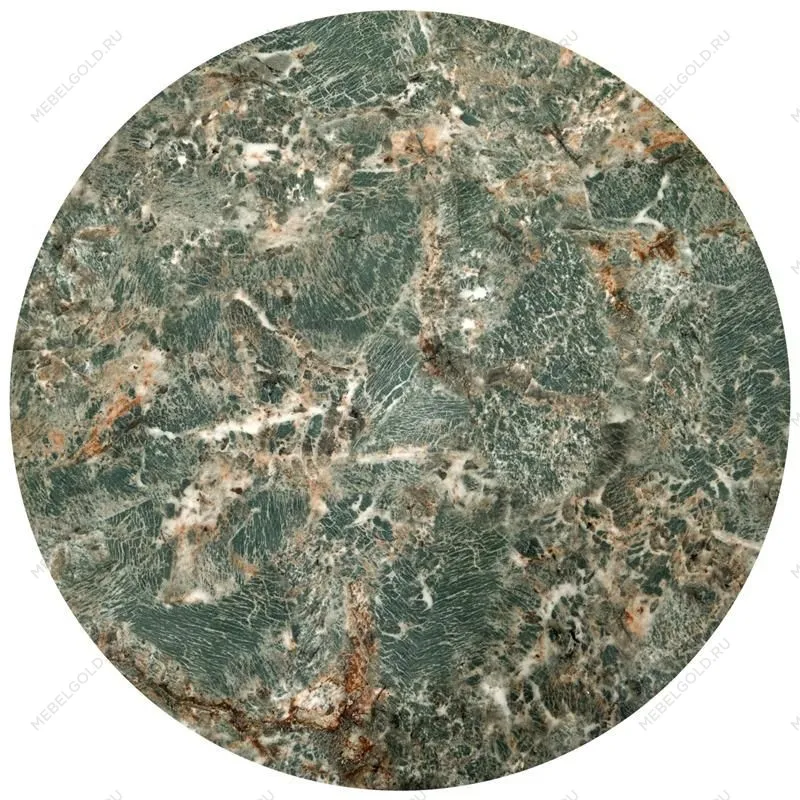 Комплект Halmar INES, 2 стола журнальных (зеленый мрамор/черный) | изображение 1