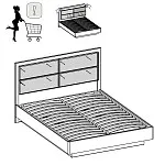 Накладка мягкая к кровати Джаз 160-2 (на основе) | изображение 4