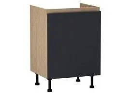 Стол под мойку СМ-60, Женева (600*520*870) Дуб Палермо/Синий матовый, 22510