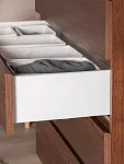 Комод Варма Прайм, 4 ящика, 80х100х48 см, шпон натурального дерева, ясень коричневый | изображение 5