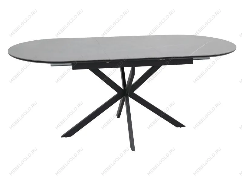 Стол обеденный Signal GASTON Ceramic 140 (серый/черный)