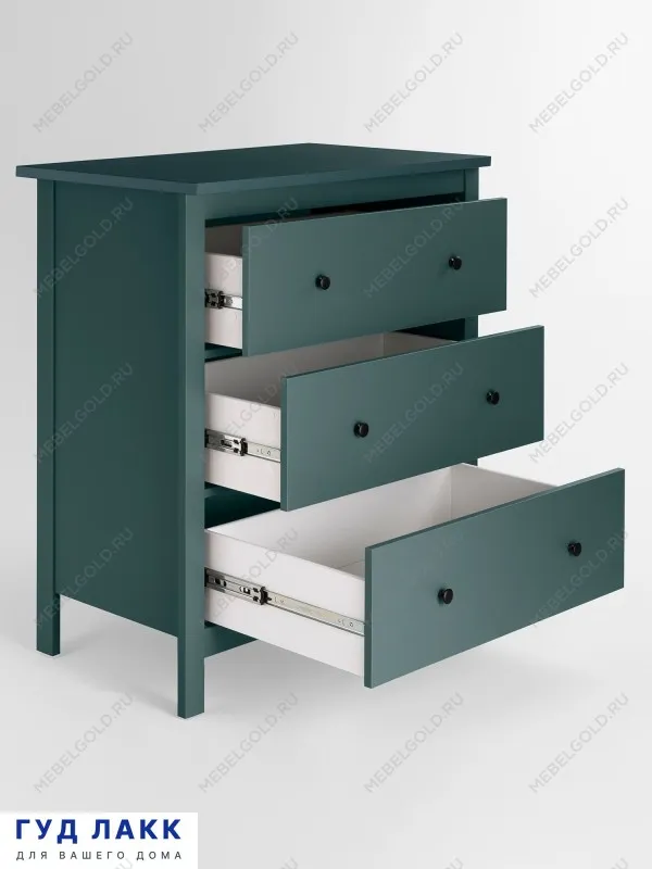 Комод Сага, 92х51х100 см, темно-бирюзовый | изображение 7