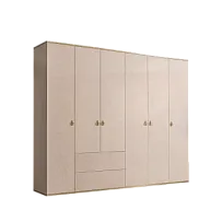 Шкаф 6-ти дверный с ящиками Римини (Латте/Золото) РМШ2/61