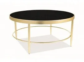 Стол журнальный SIGNAL MYSTIC B (черный/золотой мат)