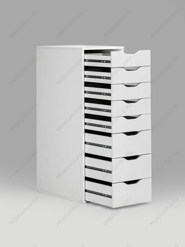 Комод Ингар, 8 ящиков, 36x102x53 см, белый | изображение 10
