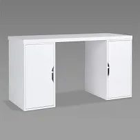 Стол письменный Ингар, с двумя дверцами, 140x75x55, белый