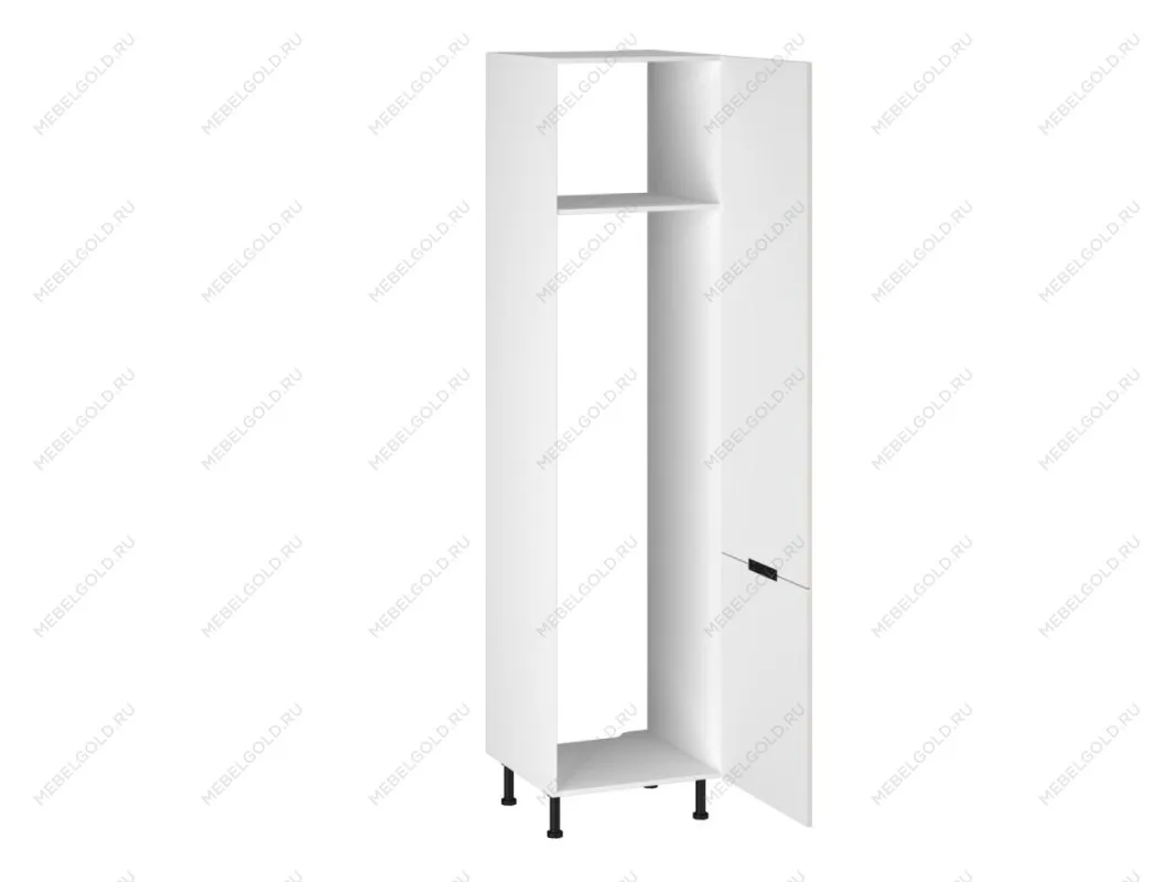 Шкаф-пенал 960 ПХ-60 бок правый МДФ, Виста (600*586*2456) Экокожа Белый, 26292 | изображение 1