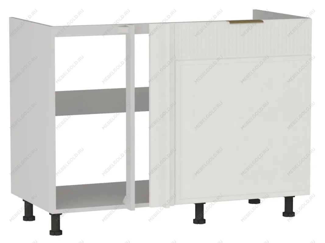 Стол под мойку угловой СМУ-120, Берта (1100*554*820) Экокожа Белый, 25320 | изображение 2