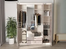 Шкаф 4-створчатый Оливия 4D2S