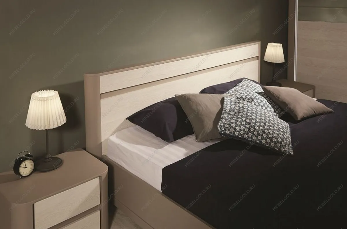 Кровать (каркас) 1600, Лацио (1800*2164*900) Серый камень, 11014 | изображение 1