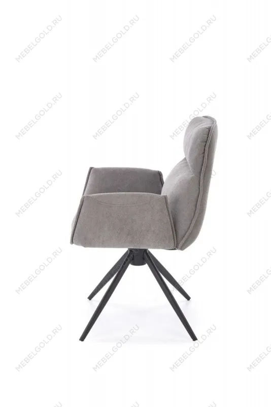 Стул кухонный Halmar K574 поворотный (серый/черный) | изображение 1