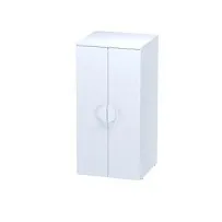 Шкаф Пикси распашной, с двумя дверьми и полкой 60х57х120, белый (робкий подснежник)