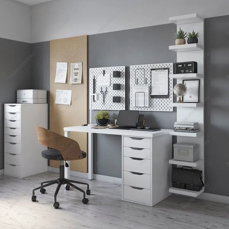 Полка настенная Фора, 30х189х27 см, белый | изображение 2